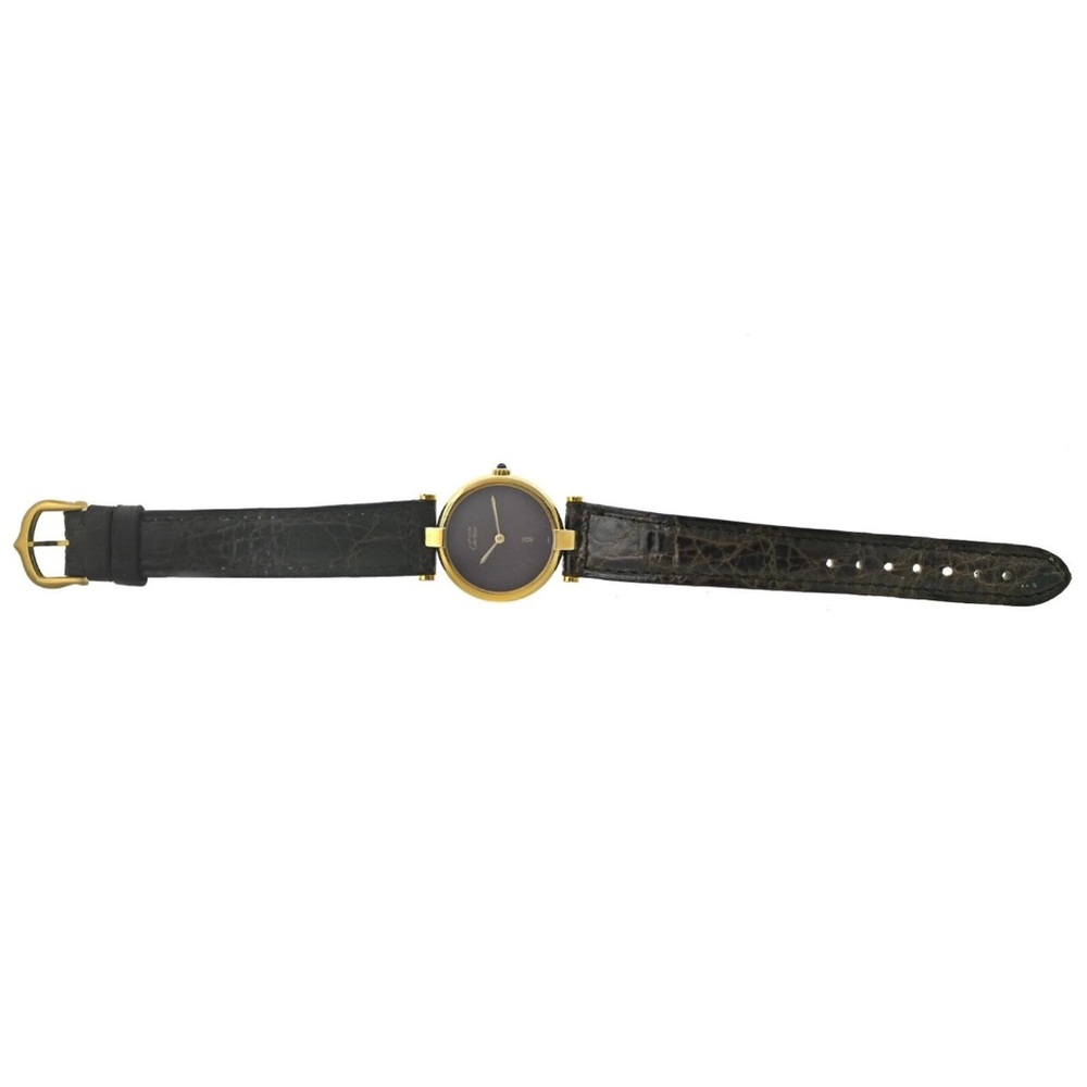 Cartier Gold Vermeil with Rich Burgundy Dial - Picture 7 of 11